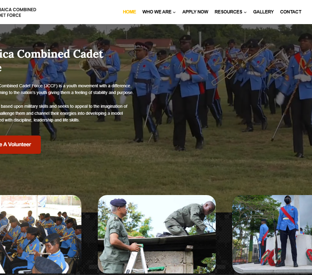 Jamaica Combined Cadet Force- Website